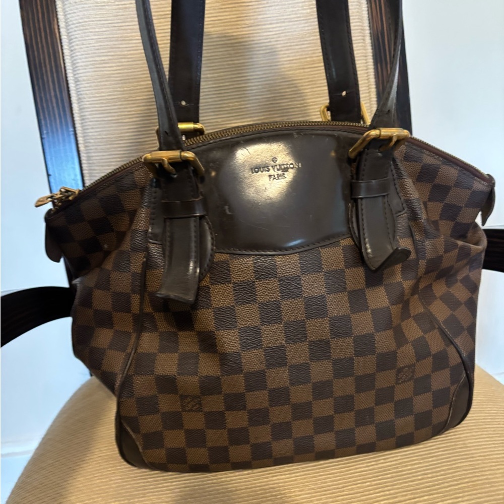 LOUIS VUITTON Damier Ebene Verona MM Shoulder Bag